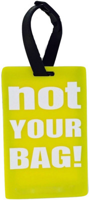 

Shrih Stylish Silicone Luggage Tag(Yellow)