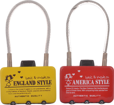 

EZ Life Wire Locking -Assorted Design Safety Lock(Multicolor)
