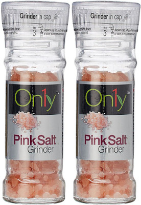 On1y Pink Salt Grinder 100gm (Pack of 2) Himalayan Pink Salt(100 g, Pack of 2)