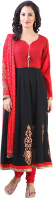 

Libas Solid Kurta & Salwar(Stitched), Red