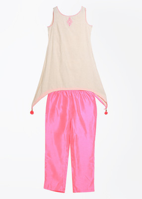 

Imara Solid(Stitched), Off white-pink