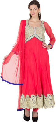 

Famous by Payal Kapoor Embroidered Kurta & Churidar(Stitched, Pink
