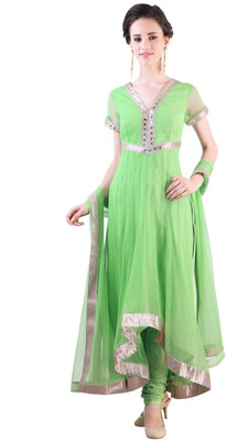 

Libas Indi Embellished Kurta & Churidar(Stitched, Green