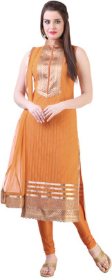

Libas Solid Kurta & Churidar(Stitched), Orange