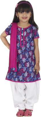 

SuperYoung Printed Kurta & Churidar(Stitched, Purple