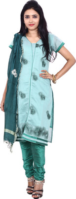 

Ginni 6 Embroidered Kurta & Churidar(Stitched, Green