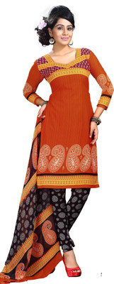 

Jiya Crepe Solid, Printed Salwar Suit Dupatta Material(Un-stitched), Black;multicolor;orange;white