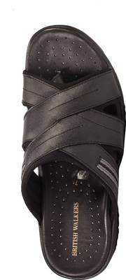 Khadim's Men Black Sandals