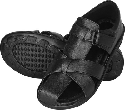 

Kraasa Men Black::Silver Sandals