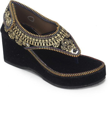 Paduki Women Gold Wedges