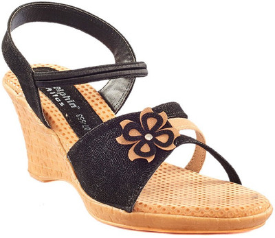 

Dolphin Miles Women Black Wedges