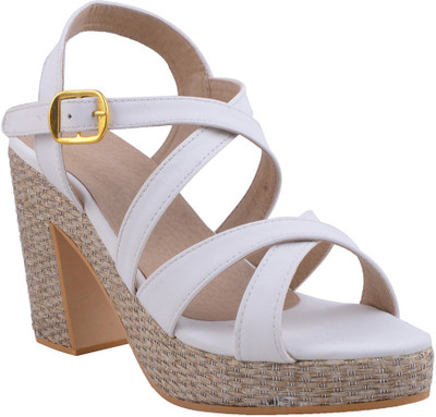 

Adorn Women White Heels