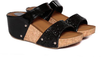 

Adorn Women Black Wedges