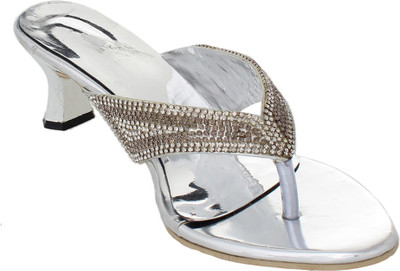 

Bare Soles Women Silver Heels