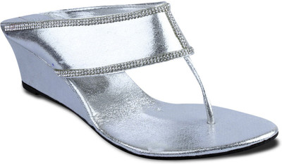 

TEN Women Silver Wedges