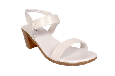 Bora Bora Women White Heels