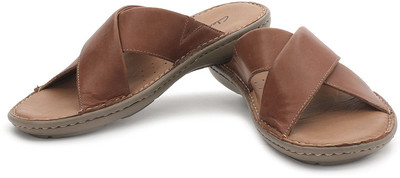 

Clarks Men Mahogany Leather Sports Sandals