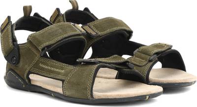 Woodland Men OLIVE GREEN Sports Sandals