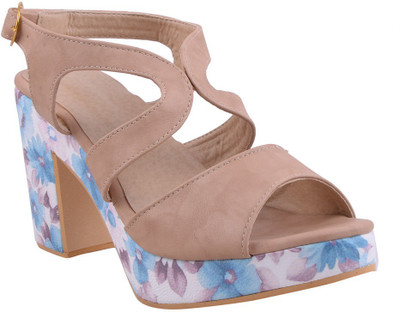 

Adorn Women Beige Heels