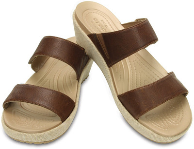 

Crocs Women Brown Wedges
