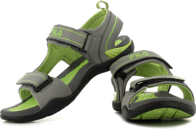 

Fila Men Lt Gry, Neo Grn Sports Sandals