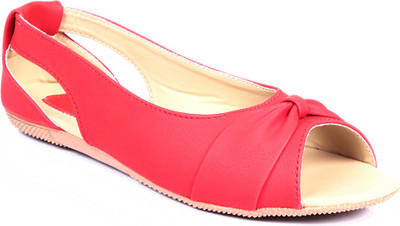 

Bare Soles Women Red Flats