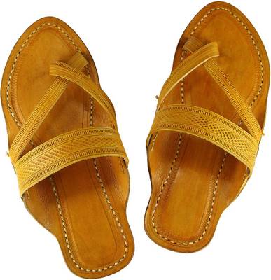 eKolhapuri Men Yellow Sandals