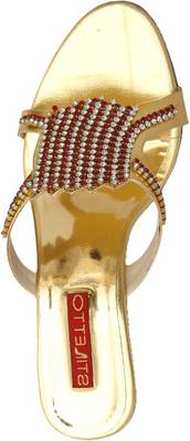 Stiletto Women Gold Heels