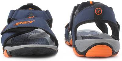 Sparx Men Navy Blue Orange Sports Sandals