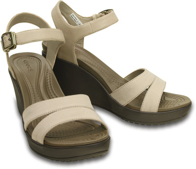 

Crocs Women Beige Wedges