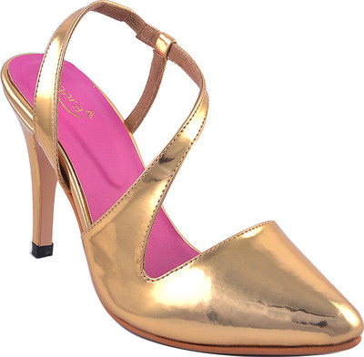 

Zaera Women Gold Heels