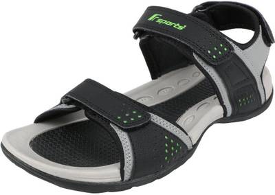 Fsports Men Black Fluorescent Green Sandals