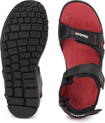 Reebok Men BLK/ RED RUSH Sports Sandals