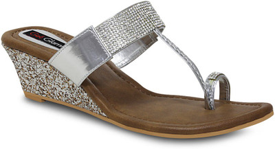 60% OFF on Get Glamr Women Silver Wedges 60% OFF on Get Glamr Women Silver Wedges