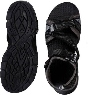 Sparx Men Black Grey Sports Sandals