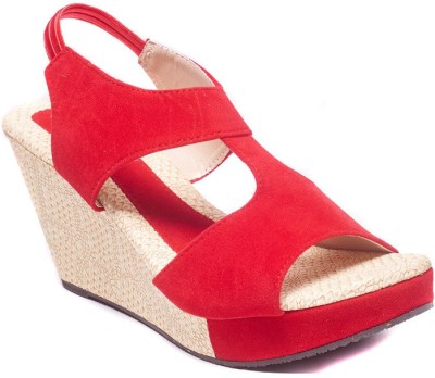 

Dolphin Miles Women Red Wedges