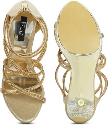 Kielz Women Gold Heels
