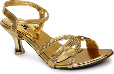 

Vendoz Women Golden Heels