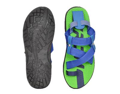 Flute Men Blue and green Sandals