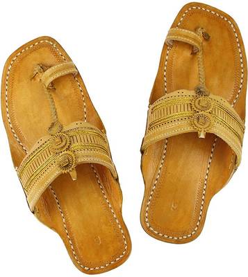 eKolhapuri Men Yellow Sandals