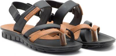 Provogue Men BLACK/TAN Sandals