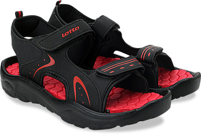 

Lotto Men Black/Red Sports Sandals