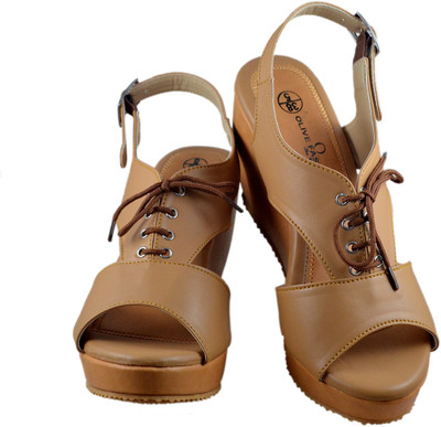 

Olive Fashion Women Beige Wedges