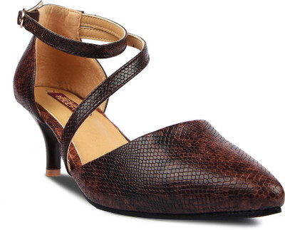 Shuz Touch Women Brown Heels