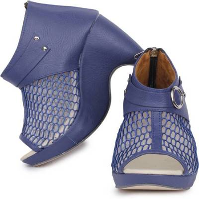 Fadrin Women Blue Heels