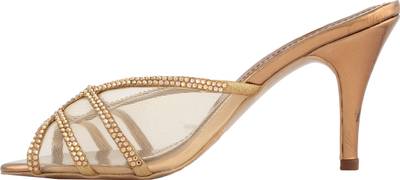 B Bitch Women Gold Heels