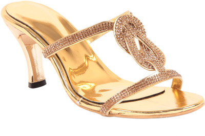 

Adorn Women Golden Heels