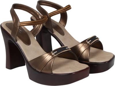 Lily Women Gold Heels
