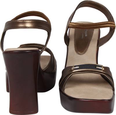 Lily Women Gold Heels