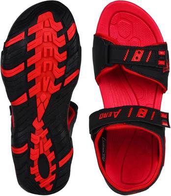 Aero Men BLK::RED::RED Sandals